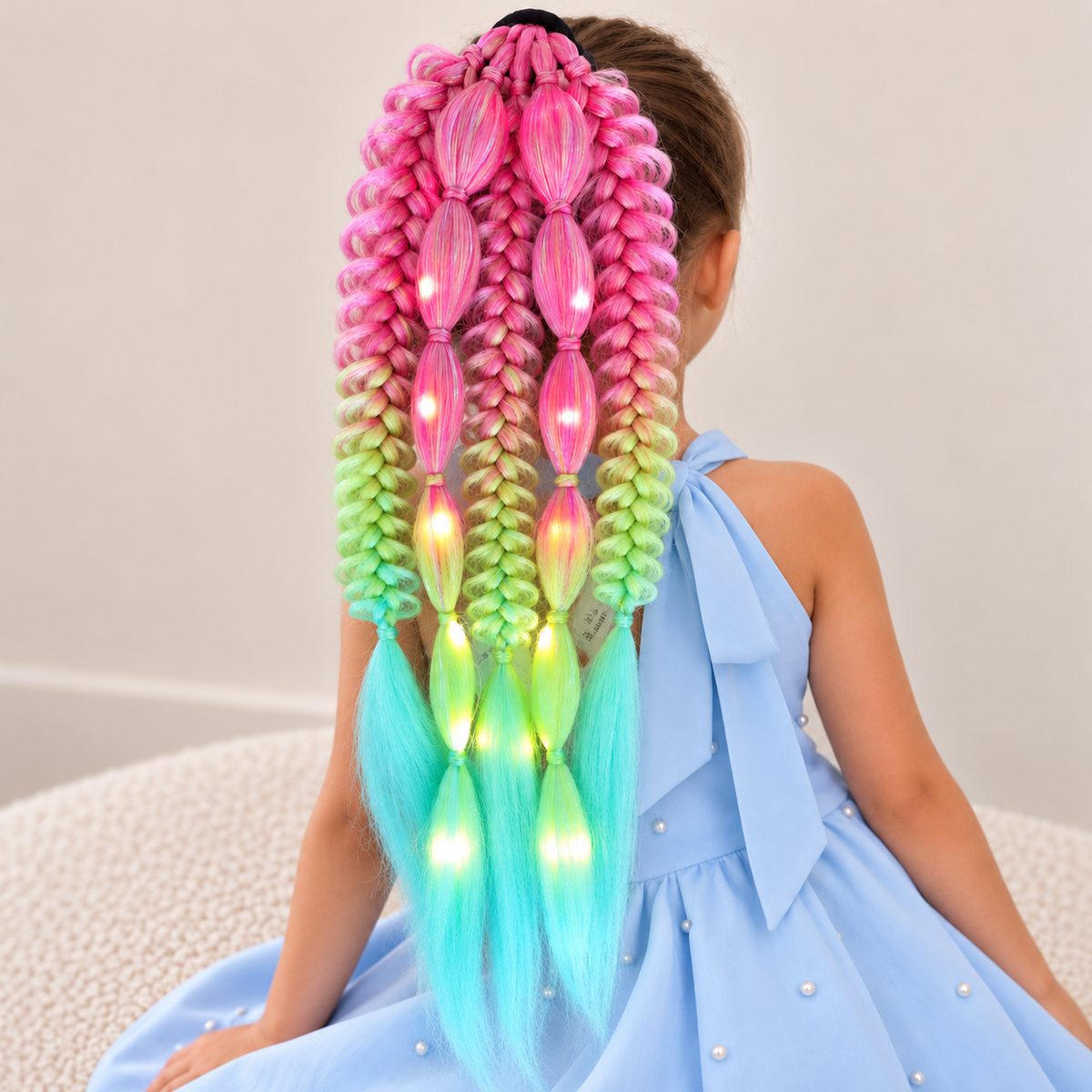 Mermaid LED Pre style Ponytail - Posie