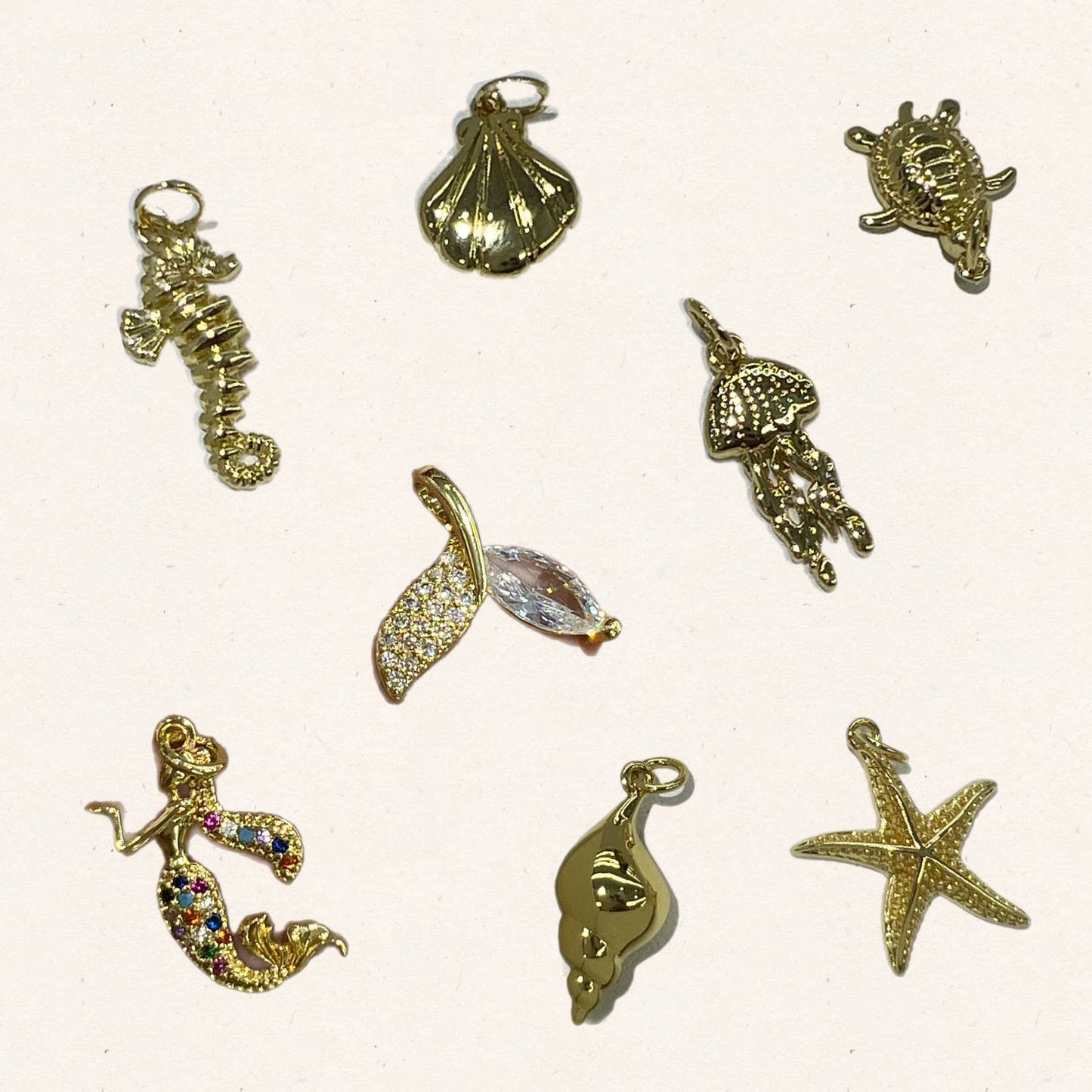 Mermaid hair charms