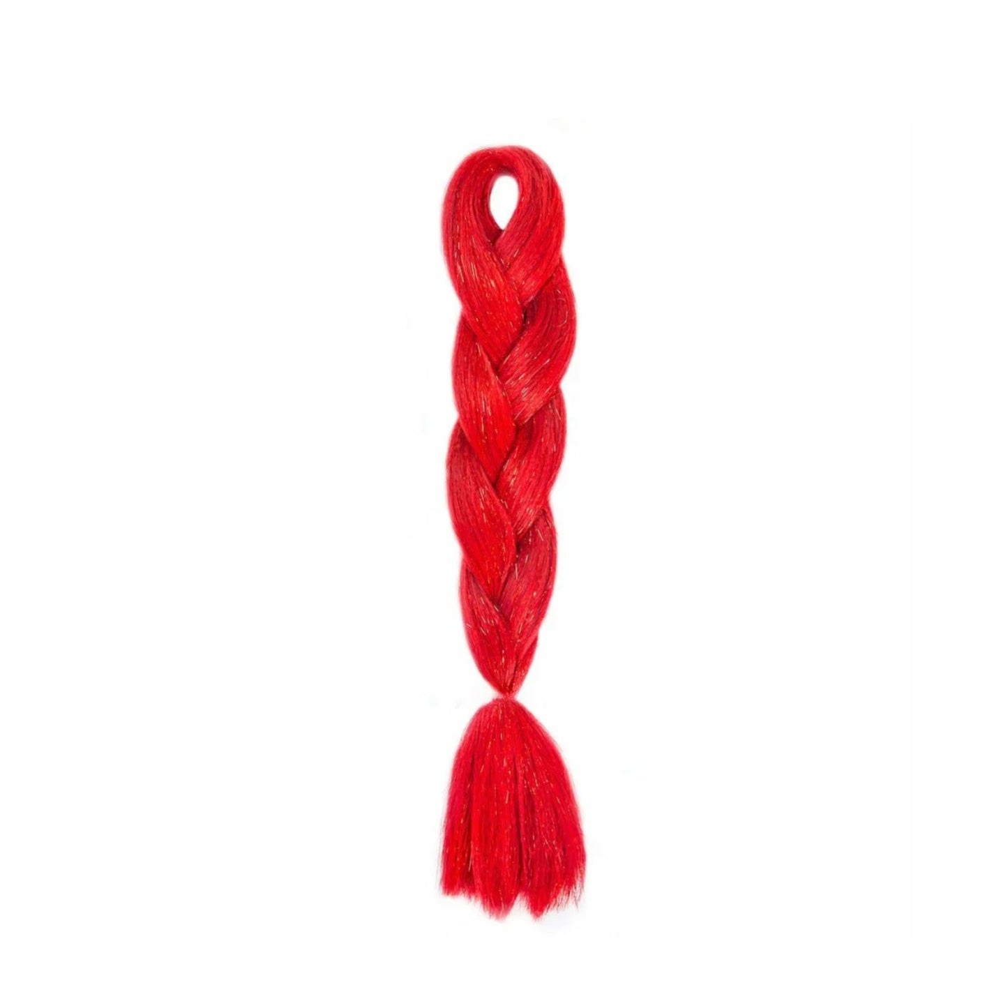 braid-in-hair-rainbow-glitter-party-girls-mermaid-hair-extensions-australia-red