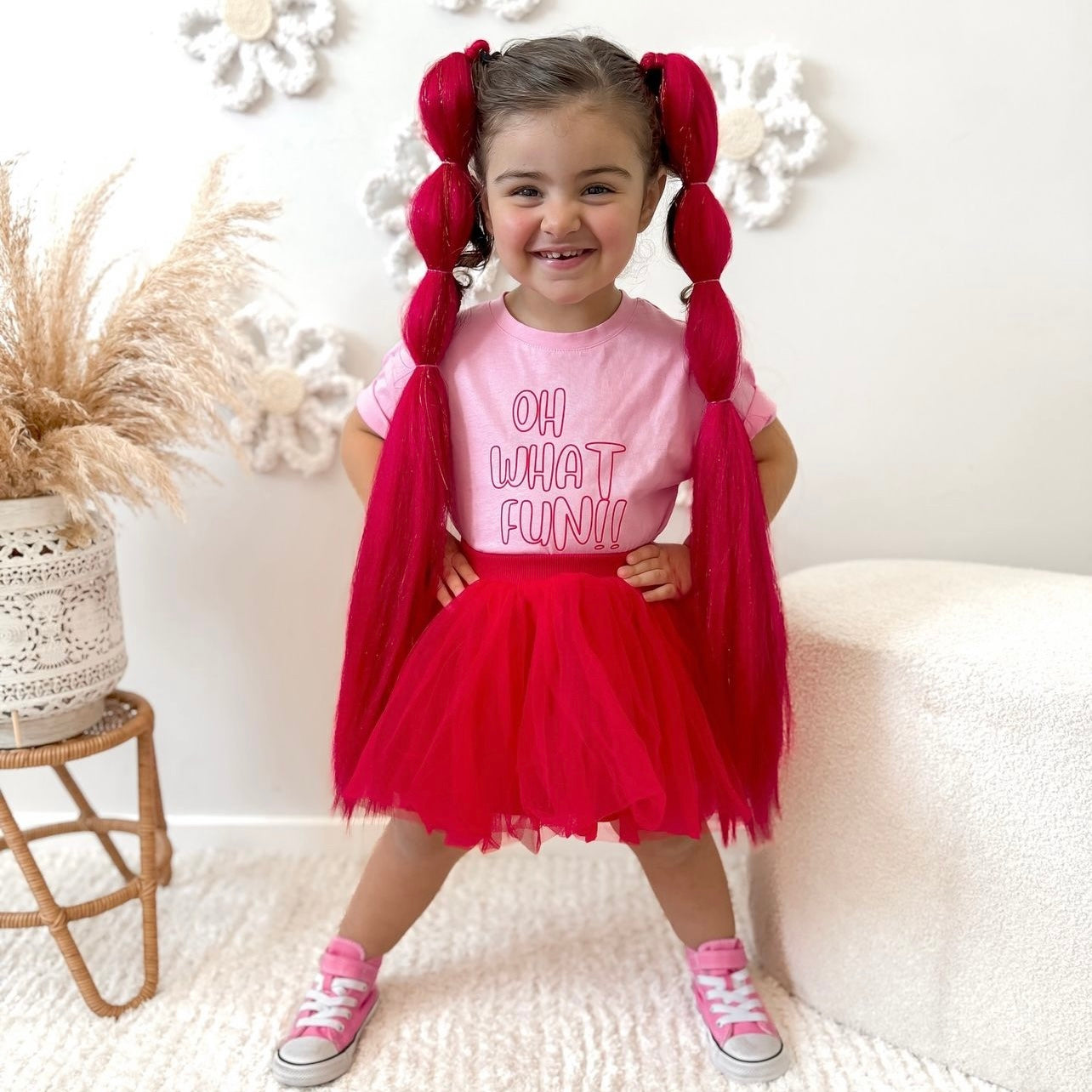 mermaid-hair-extensions-australia-reusable-ponytail-kids-red