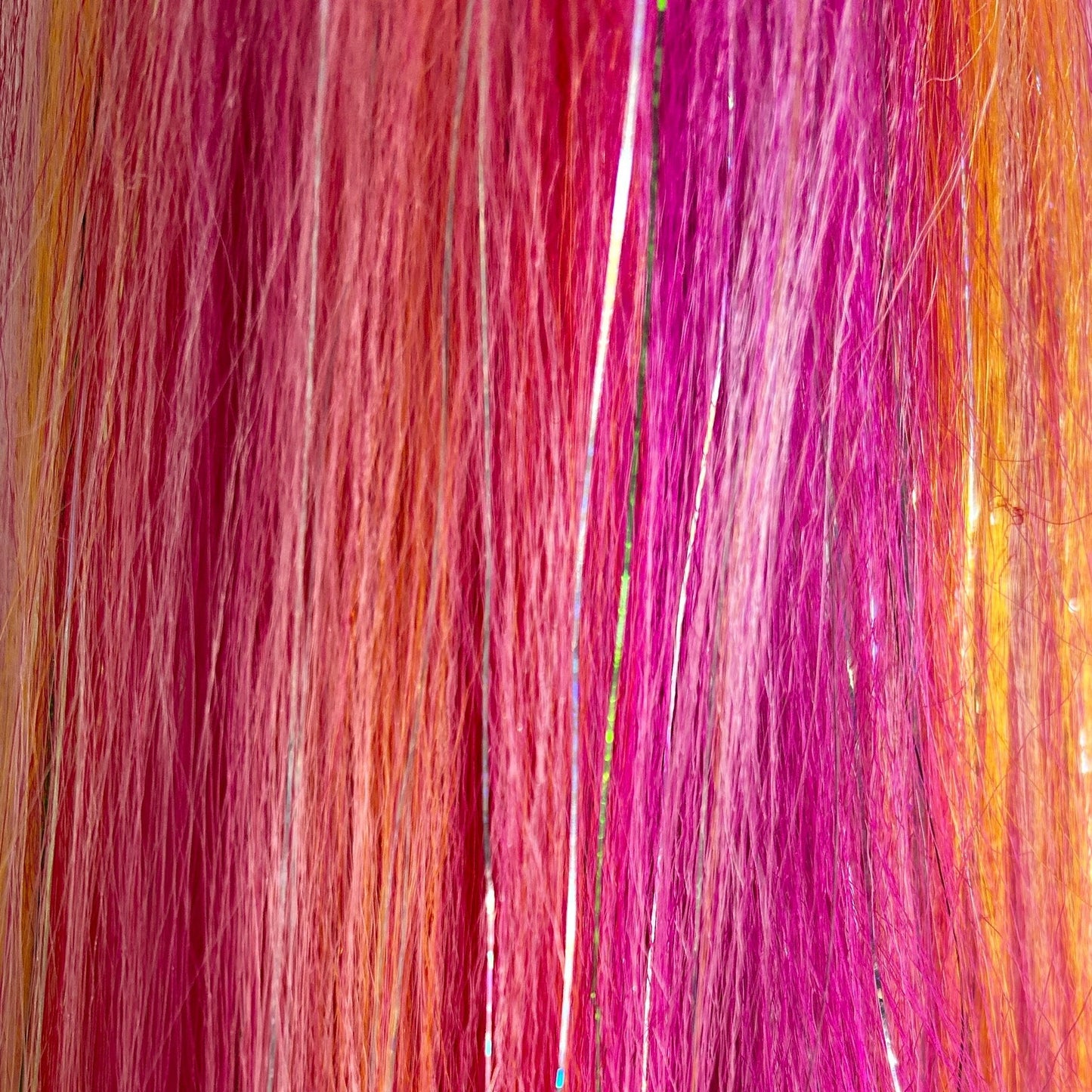 mermaid-hair-extensions-reusable-ponytail-kids-festival-pink-orange-red