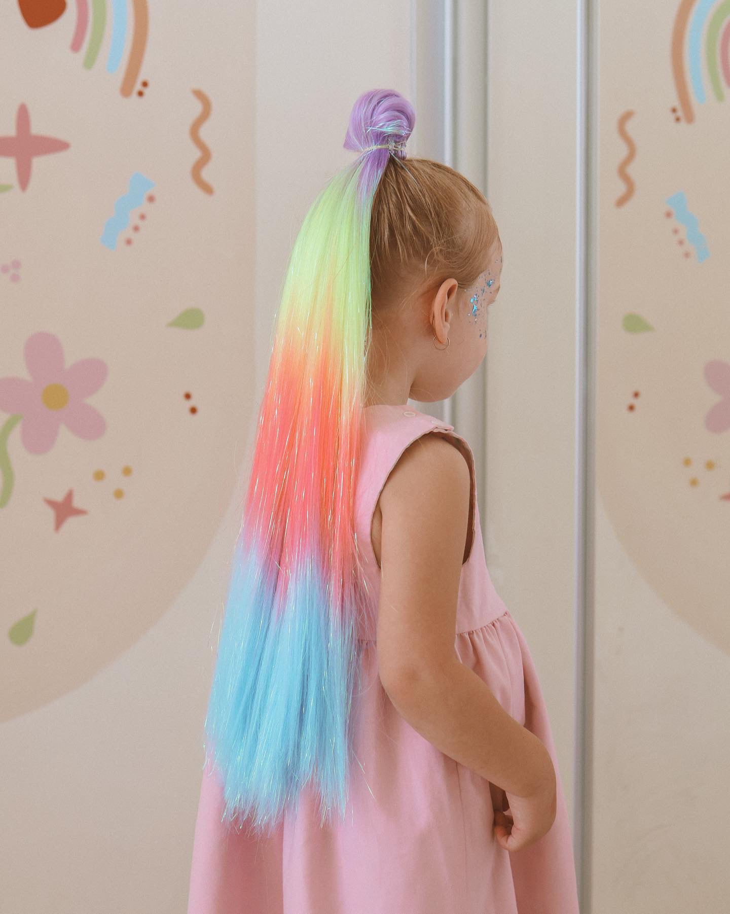reusable-ponytail-yellow-purple-blue-pink-mermaid-hair-extensions-australia