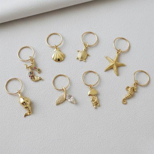 Mermaid hair charms