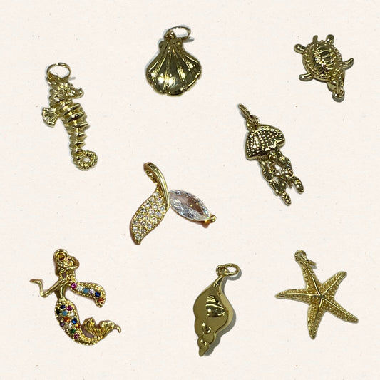 Mermaid hair charms