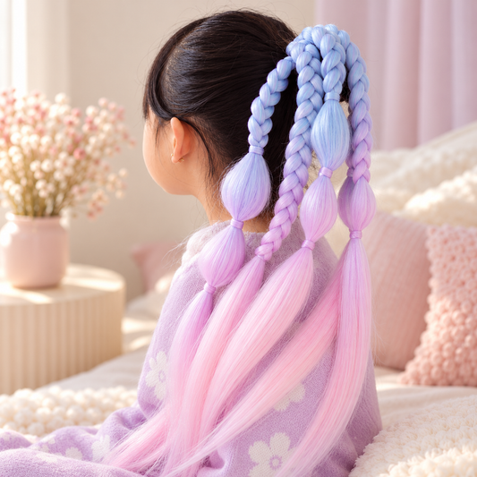 Mermaid Pre Styled Bubbles & Plaits - Willow