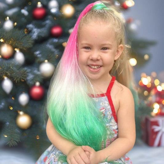 christmas-gift-girls-kids-hair-makeup-reusable-ponytail-mermaid-hair-extensions-australia