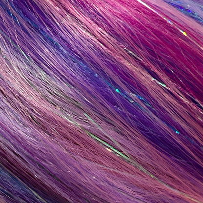 girls-birthday-present-ideas-mermaid-hair-extensions-australia-makeup-glitter-purple-blue-pink-reusable-hair