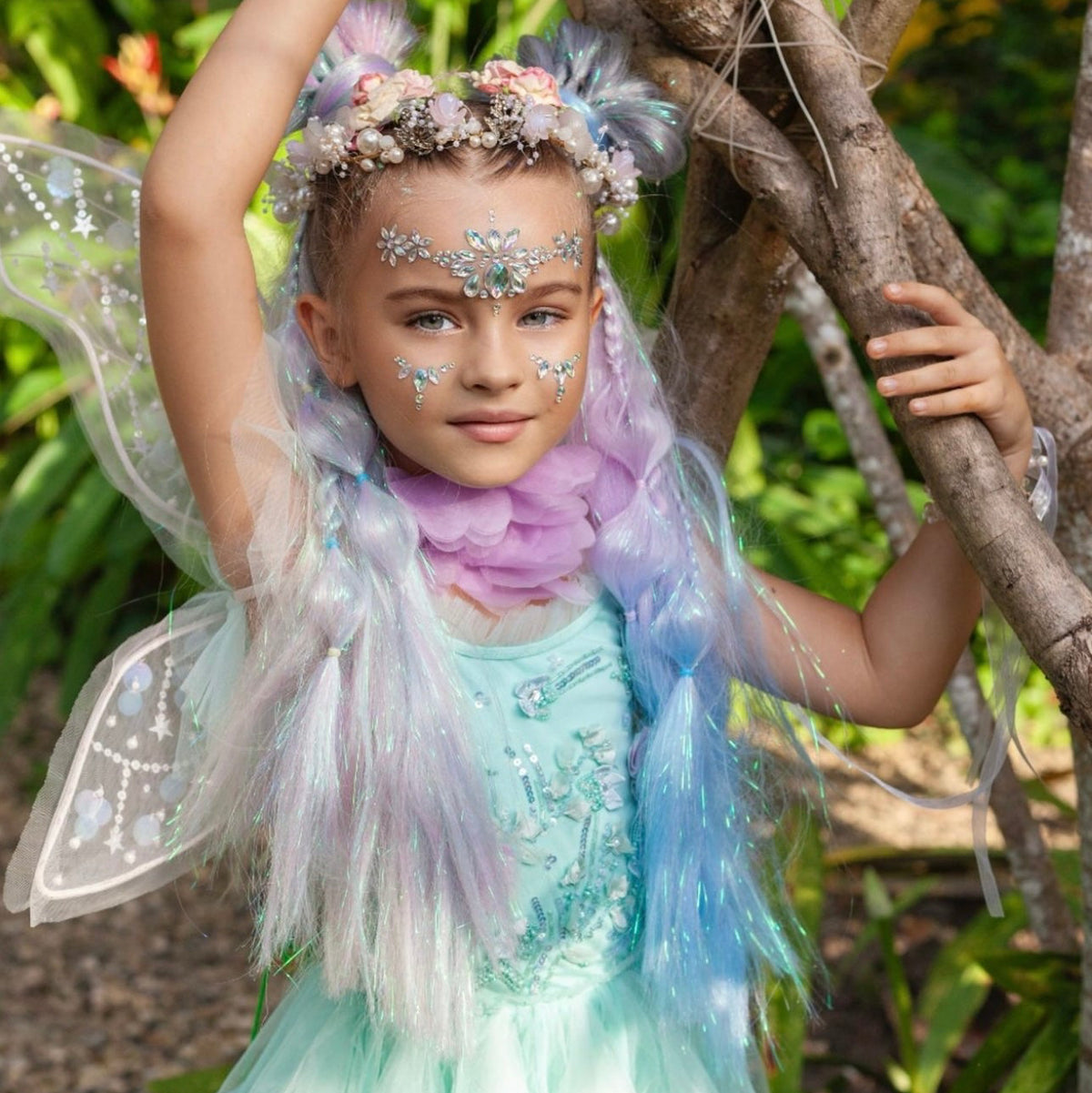 imaginitive-play-mermaid-hair-extensions-australia-kids-hair-accessories-reusable-ponytail