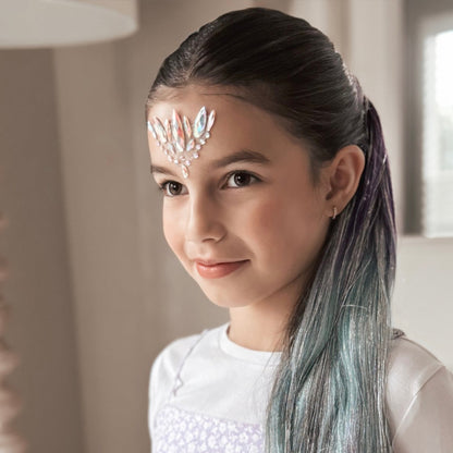 kids-colourful-braid-mermaid-hair-extensions-australia-accessory-crystal-face-jewels
