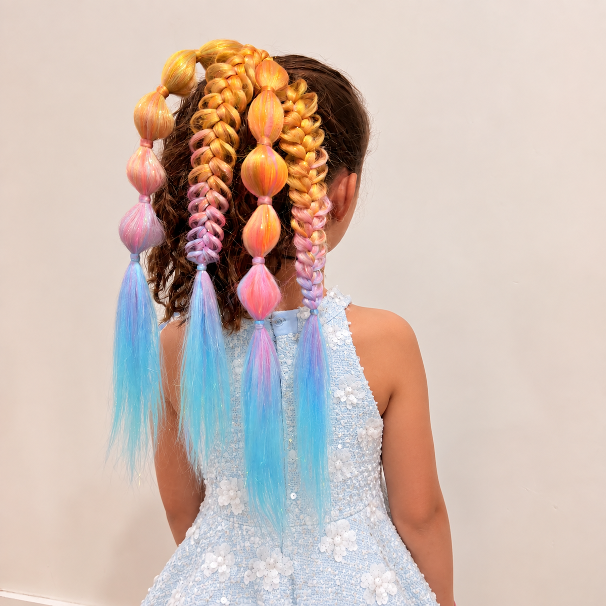 Mermaid LED Pre style Ponytail - Fiona